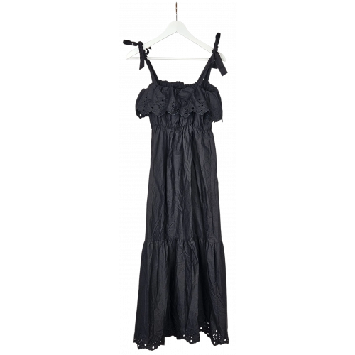ZARA Damen Maxikleid, schwarz - Gr. L 