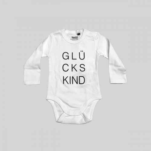 Babybody „Glückskind“ langärmelig