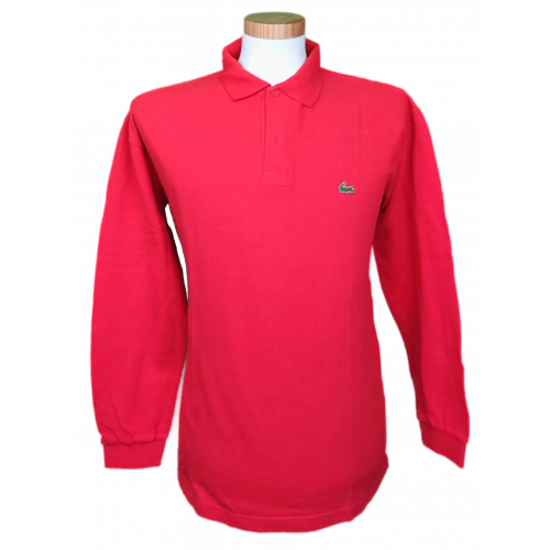 Lacoste Herren Langarm Polo rot Gr. XL