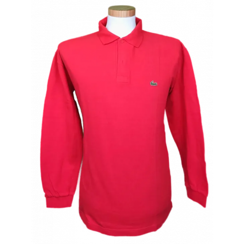 Lacoste Herren Langarm Polo rot Gr. XL