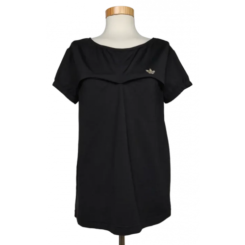 Vintage Adidas Damen Trainingsshirt, schwarz - Gr. L