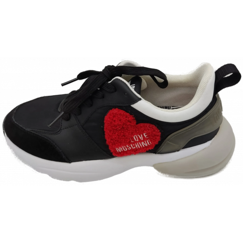 Moschino Damen Sneakers schwarz/grau Gr. 38