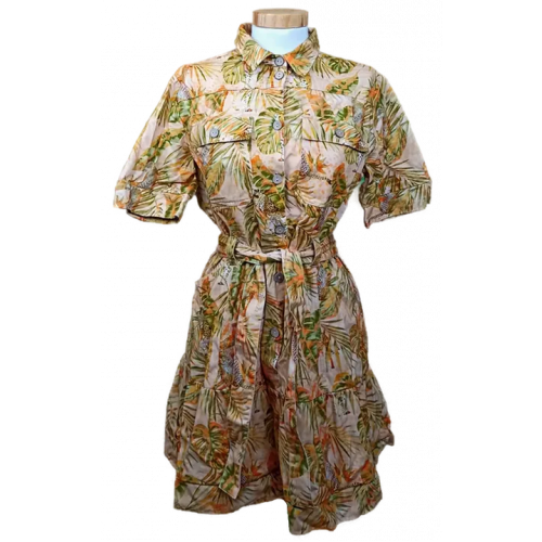 Desigual Damen Midikleid orange gemustert Gr. L