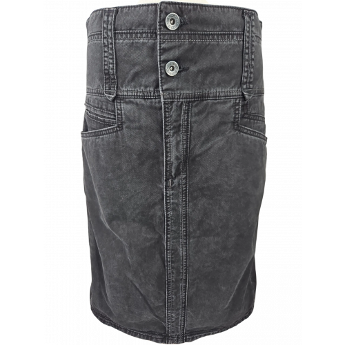Mexx Damen Jeansrock, schwarz - Gr. L