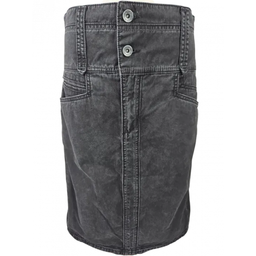 Mexx Damen Jeansrock, schwarz - Gr. L