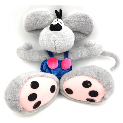Diddl Maus mit blauer Latzhose Stofftier
