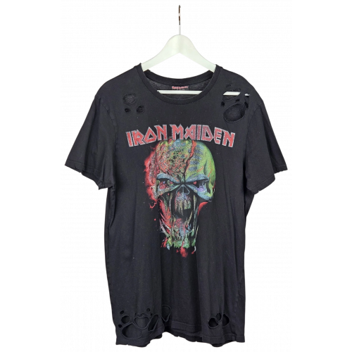 Iron Maiden Herren Band T-Shirt, schwarz - Gr. L 