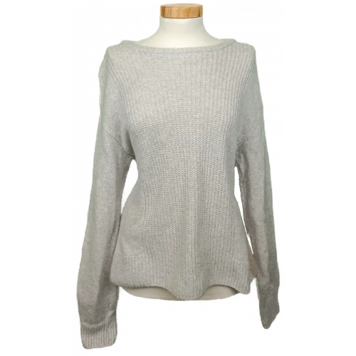 Marc Cain Damen Pullover grau/weiß Gr. M