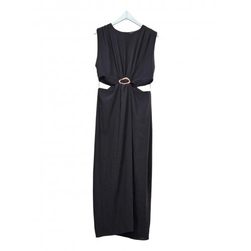 ZARA Damen Maxikleid, schwarz - Gr. XL / 42