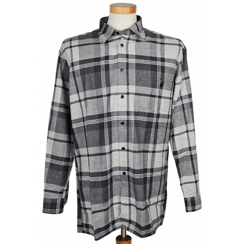 LUIGI Vintage Herren Hemd, grau - Gr. M 