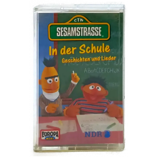 Hörspielkassette Sesamstrasse "In der Schule: Geschichten und Lieder"