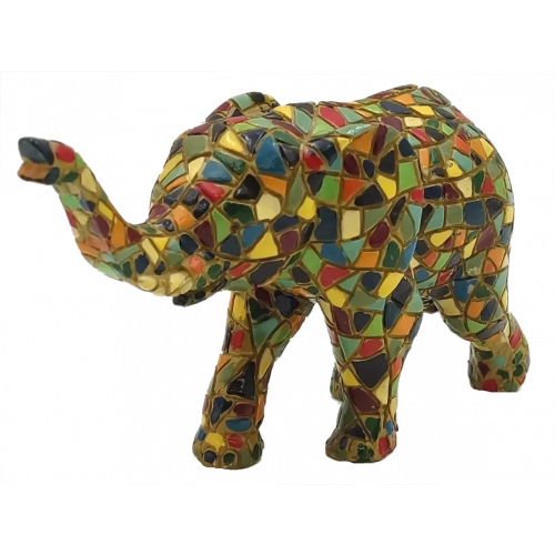 Mosaik Elefant - Gaudí‑Stil
