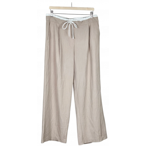 ZARA Damen Hose, beige - Gr. L 