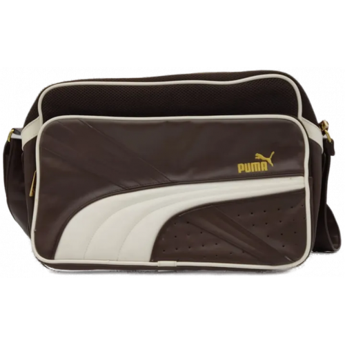 Puma Herren Tasche braun/weiß Vintage
