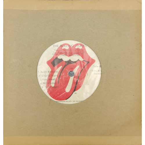 Single Vinyl The Rolling Stones "Interview-Aufnahmen von Mick Jagger / Keith Richards / Charlie Watts / Ron Wood / Bill Wyman" 