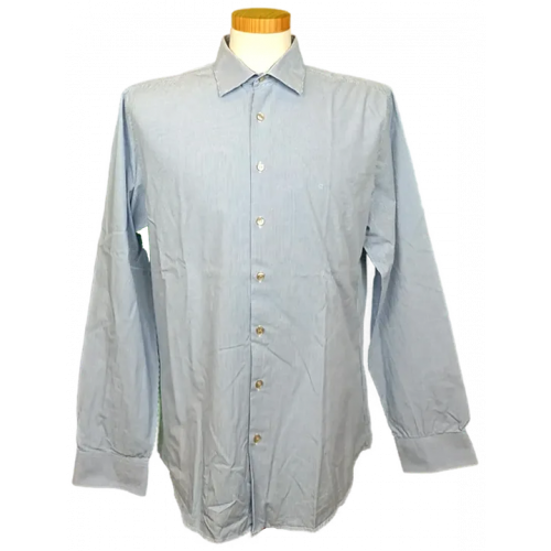 Calvin Klein Herren Hemd blau/weiß kariert Gr. 41/16
