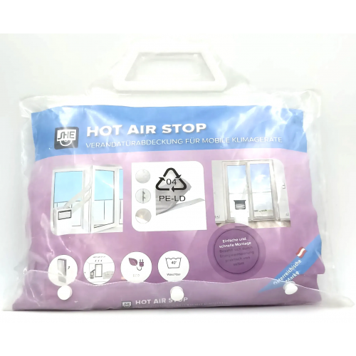 SHE Hot Air Stop - Verandatürabdeckung für mobile Klimageräte