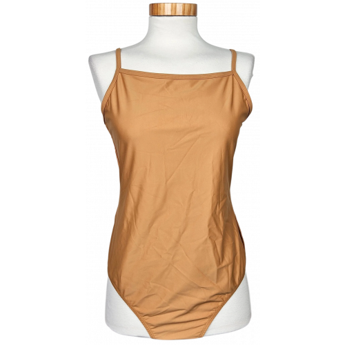 Organic Basics Damen Badeanzug, ocker - Gr. XL