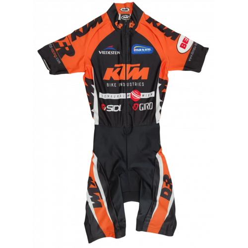 Pella Rennrad Anzug, schwarz/orange - XS 
