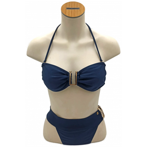 GEORGES RECH Bandeau-Bikini dunkelblau Gr. 40