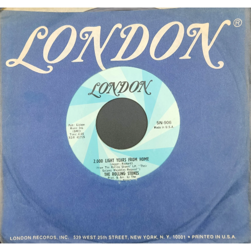 Single Vinyl The Rolling Stones "She's A Rainbow / 2,000 Light Years From Home" 