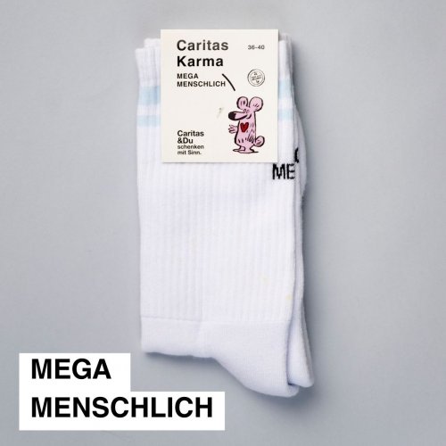 Caritas Tennissocken Ansicht Mega Menschlich
