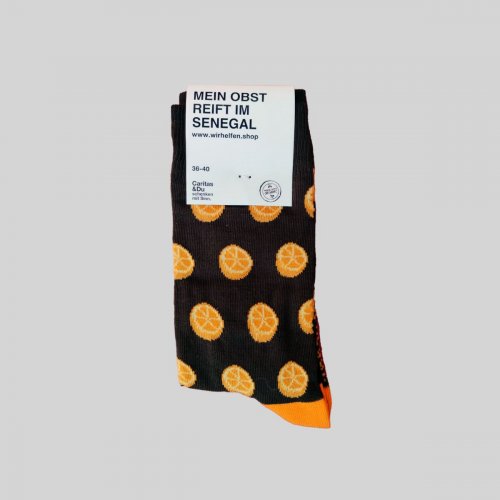 Socken Orangen