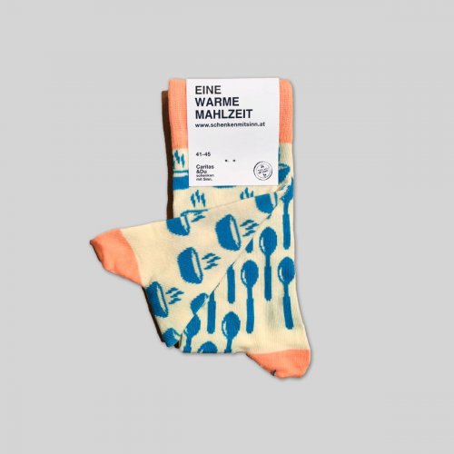 "Warme Mahlzeit"-Socken