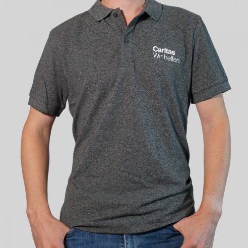 MA Polo-Shirt „Caritas. Wir helfen“