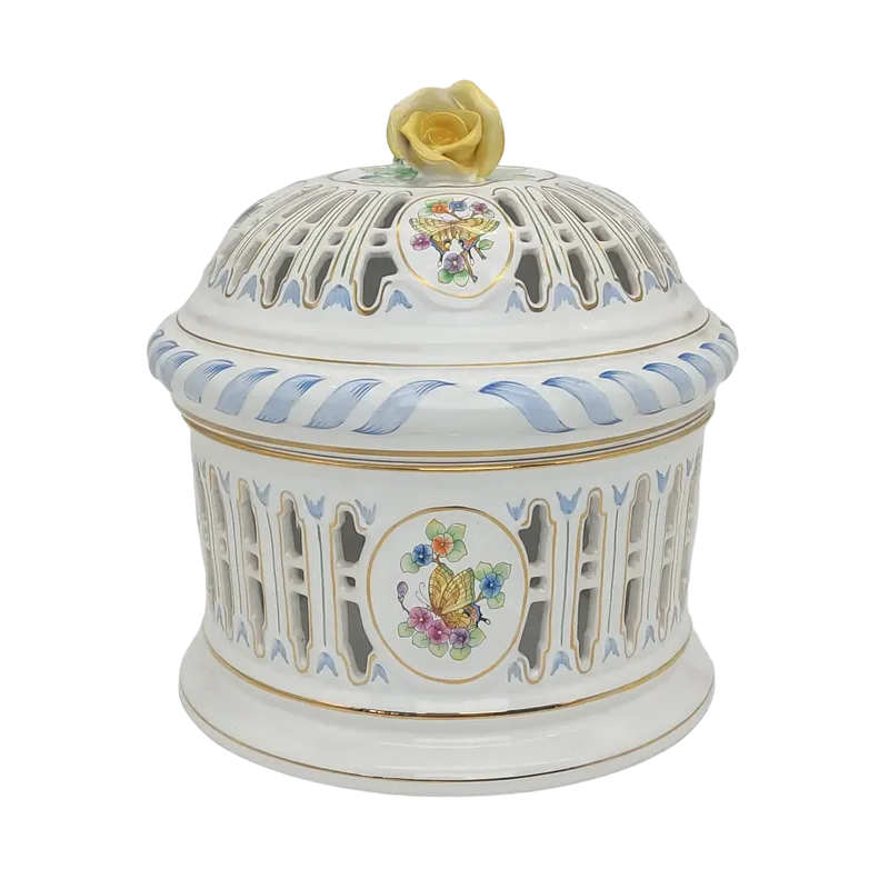 Potpourri Porzellan Schale mit Deckel