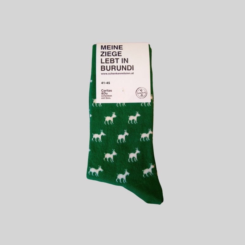 Socken Ziege Grün 36-40