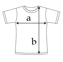 Abmessungen Caritas T-Shirts